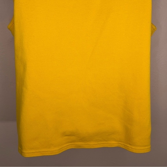 PETITE LARGE RELATIVITY YELLOW TANK TOP SLEEVELESS STRETCH CASUAL SCOOP NECKLINE - Picture 7 of 13